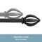 Kenney Mfg Kenney Lucas 3/4" Standard Decorative Window Curtain Rod, 66-120", Black KN80210NP - alternate 6